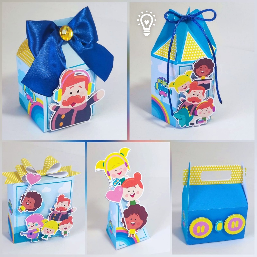 Caixas Personalizadas Mundo Bita Rádio / Rádio Bita 3D