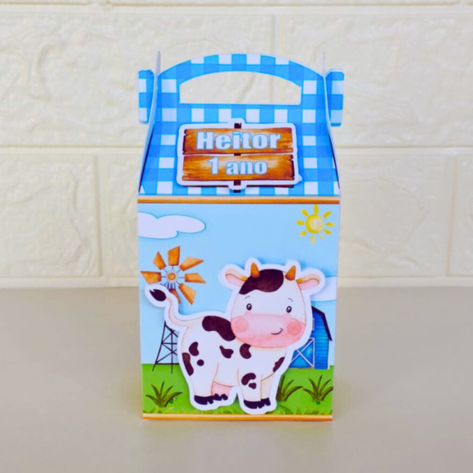Caixa Maletinha Fazendinha | Lembrancinhas | Personalizados | Festa Infantil | Kit Festa | Lembrancinha de aniversario