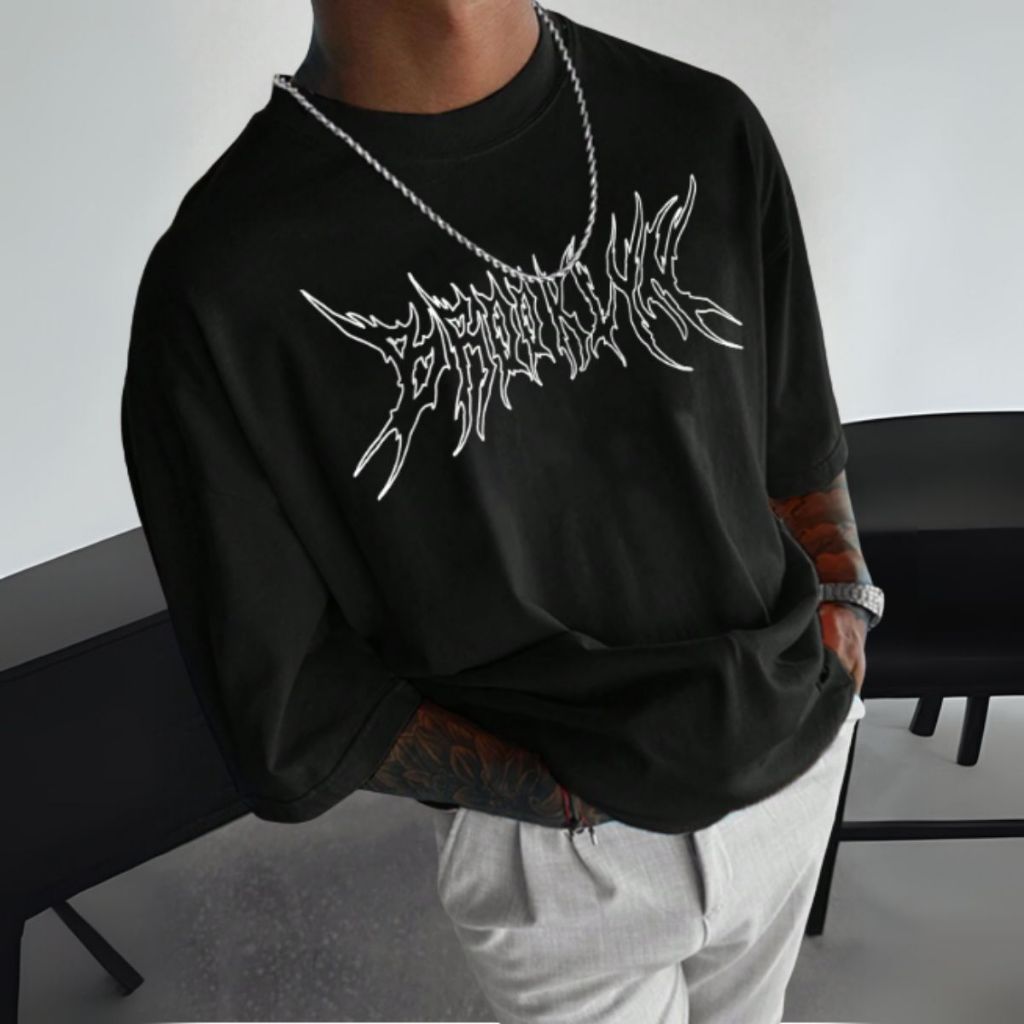Camiseta Estilosa Moda Despojada Oversized Look Urbano Streetwear Confortável
