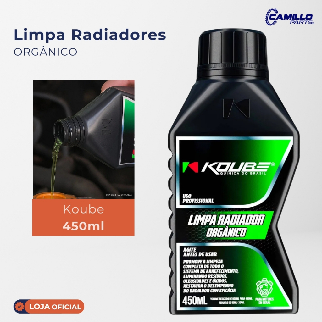 Radiador Limpeza Profunda Koube Orgânico 450ML Motor Carro Caminhão