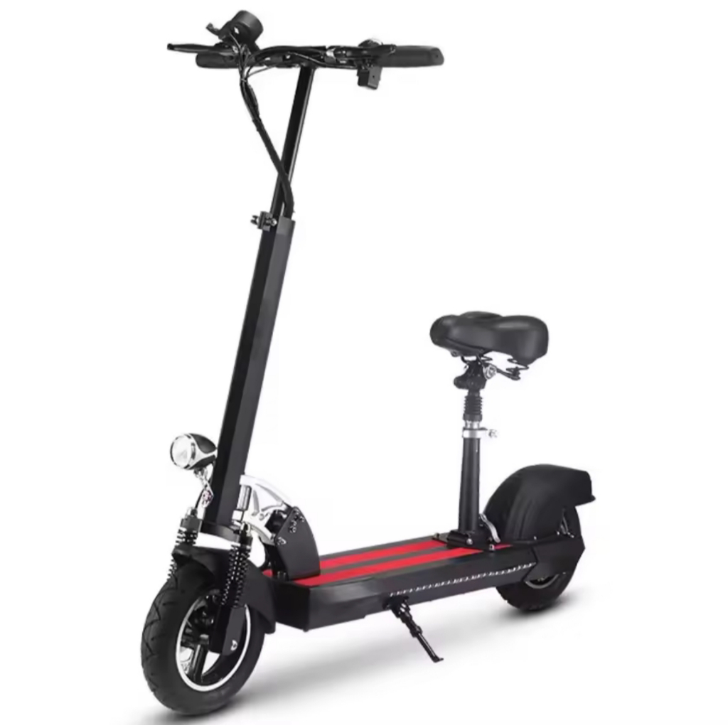 Patinete Elétrico Dobrável Com Assento Banco 100kg Ultra 500W 45KM 48V 10Ah