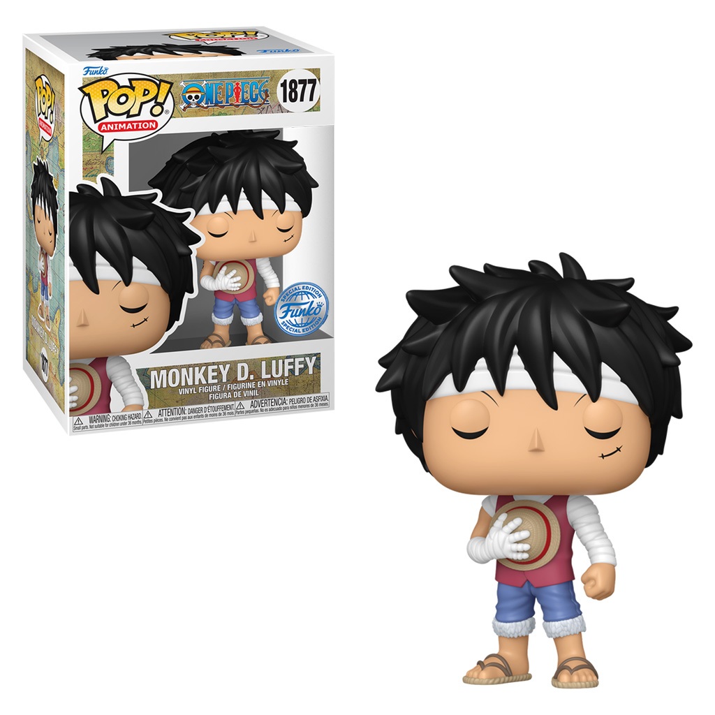FUNKO POP ANIMATION ONE PIECE EXCLUSIVE - MONKEY D. LUFFY 1877 C/ACRIL em Oferta na Shopee