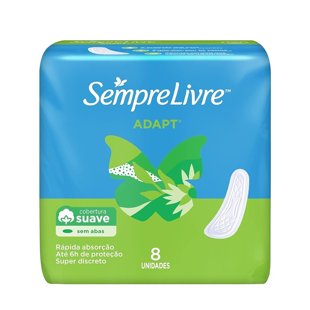 Absorvente Externo Absorvente Sempre Livre Adapt Especial Suave Sem Abas Com 8 Unidades em Oferta na Shopee
