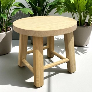 Banqueta Pequena madeira Baixa uso adulto infantil escolinha 20cm de Altura