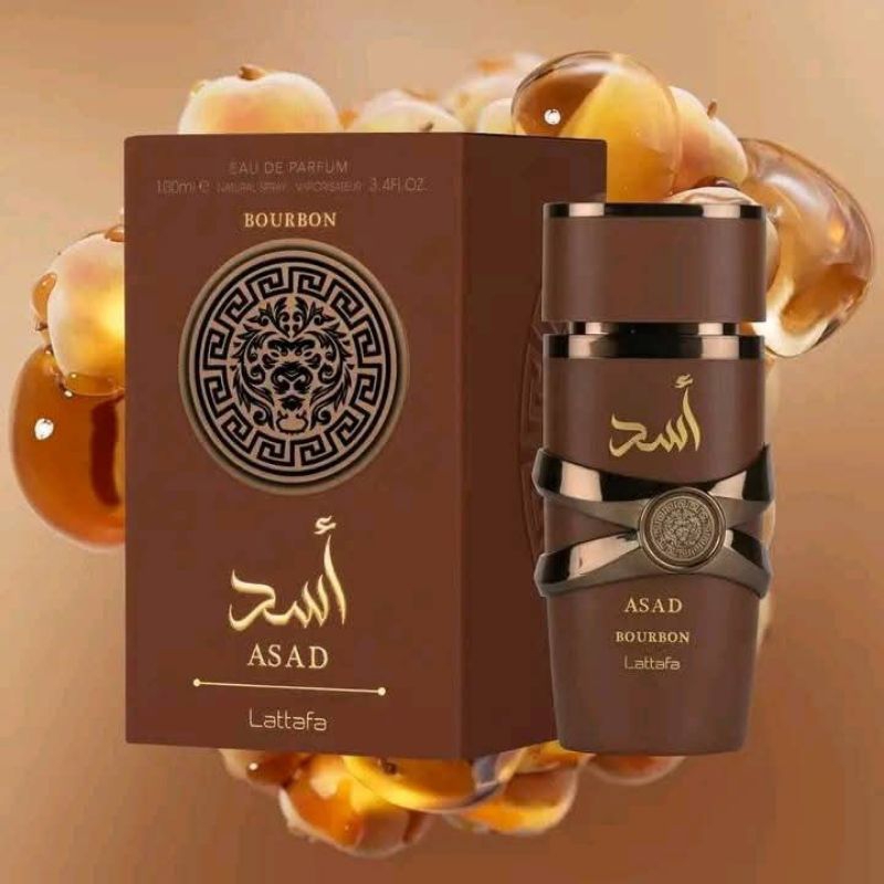 Perfume Árabe Masculino Asad Bourbon- 50 ML - 30% de essência