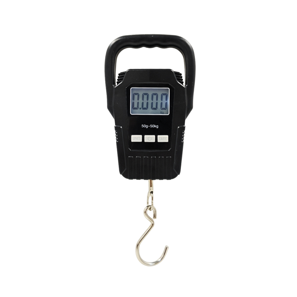 Balança Digital de Mão Moderna Alta Precisão pesa até 50kg Preta