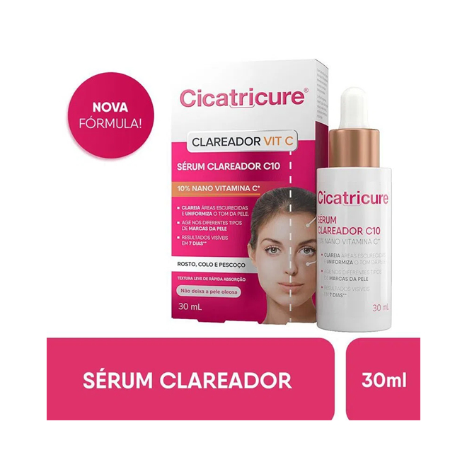 Sérum Facial Clareador Cicatricure Vit C com 30ml