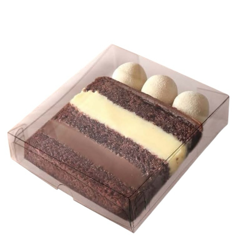10 CAIXA P/ SLICE CAKE TRANSPARENTE - 11x2,5x12 5286 (IDEIA) ESSENCIAL