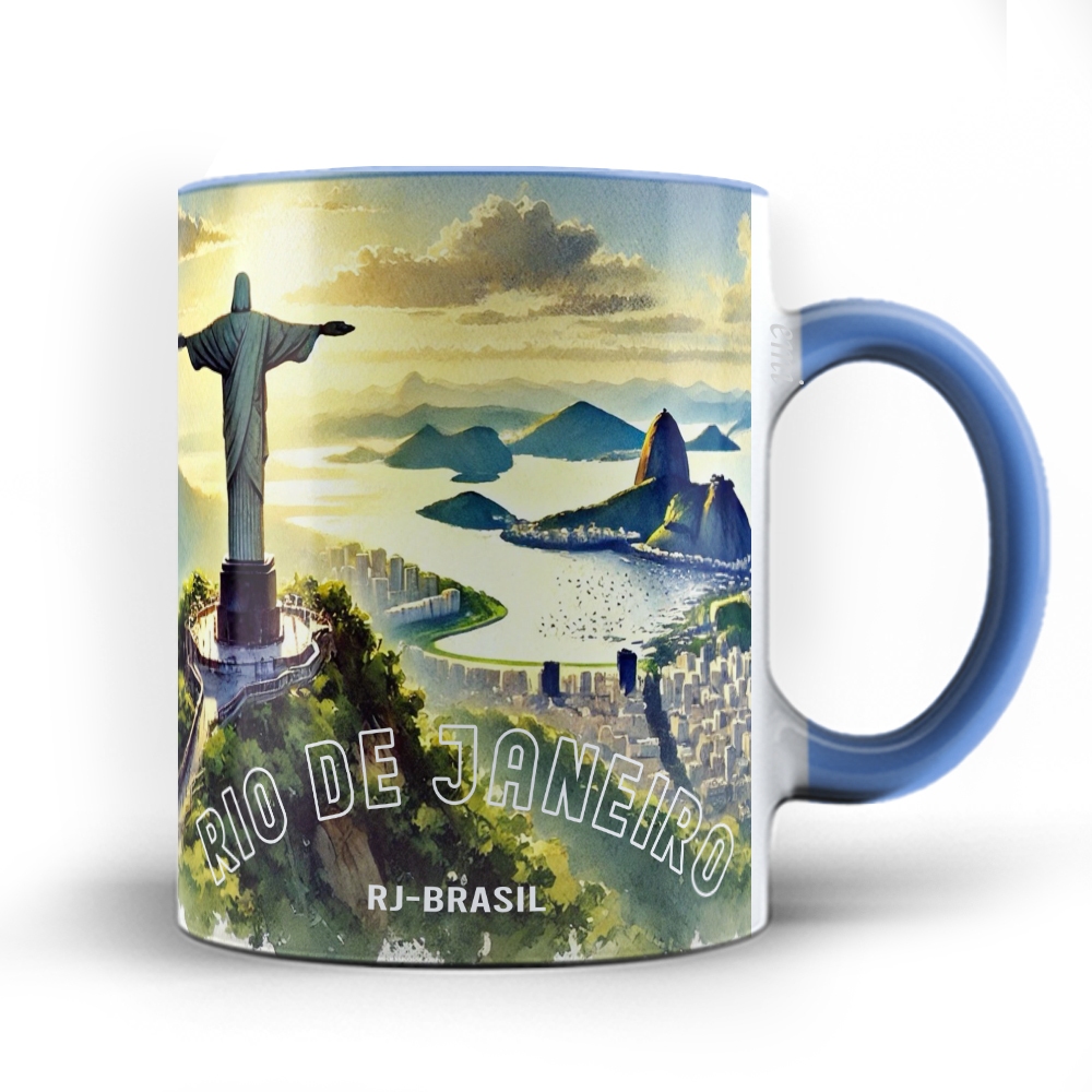 Caneca xicara Cidade Rio de Janeiro Brasil 25 em Oferta na Shopee