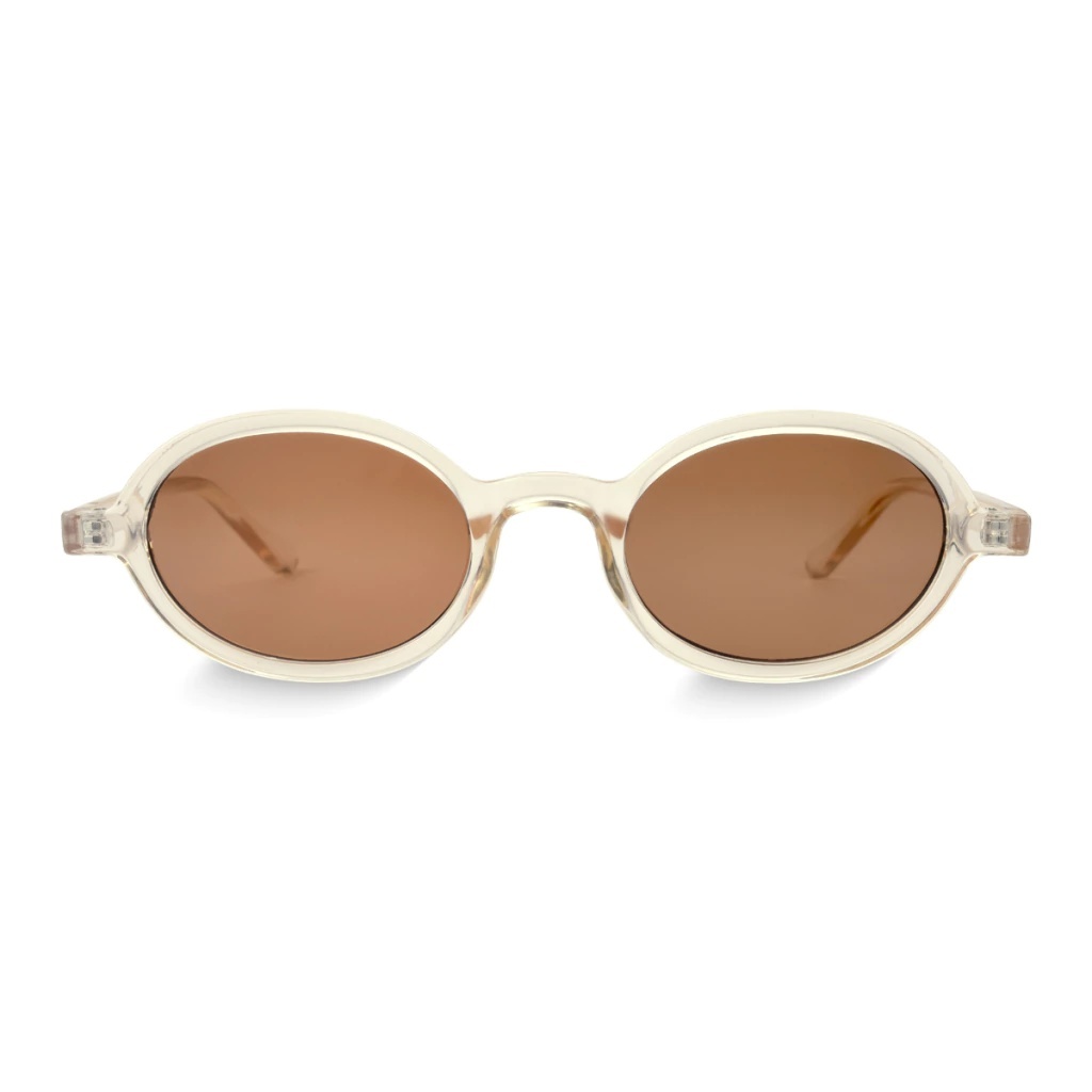 Óculos de Sol Oval Nice Champagne em Oferta na Shopee