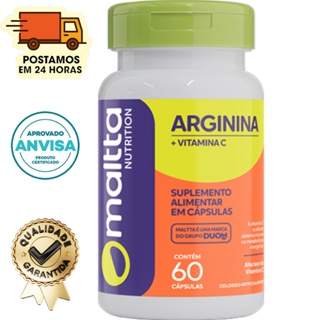 Arginina + Vitamina C - 60 Cápsulas 700mg - Duom em Oferta na Shopee