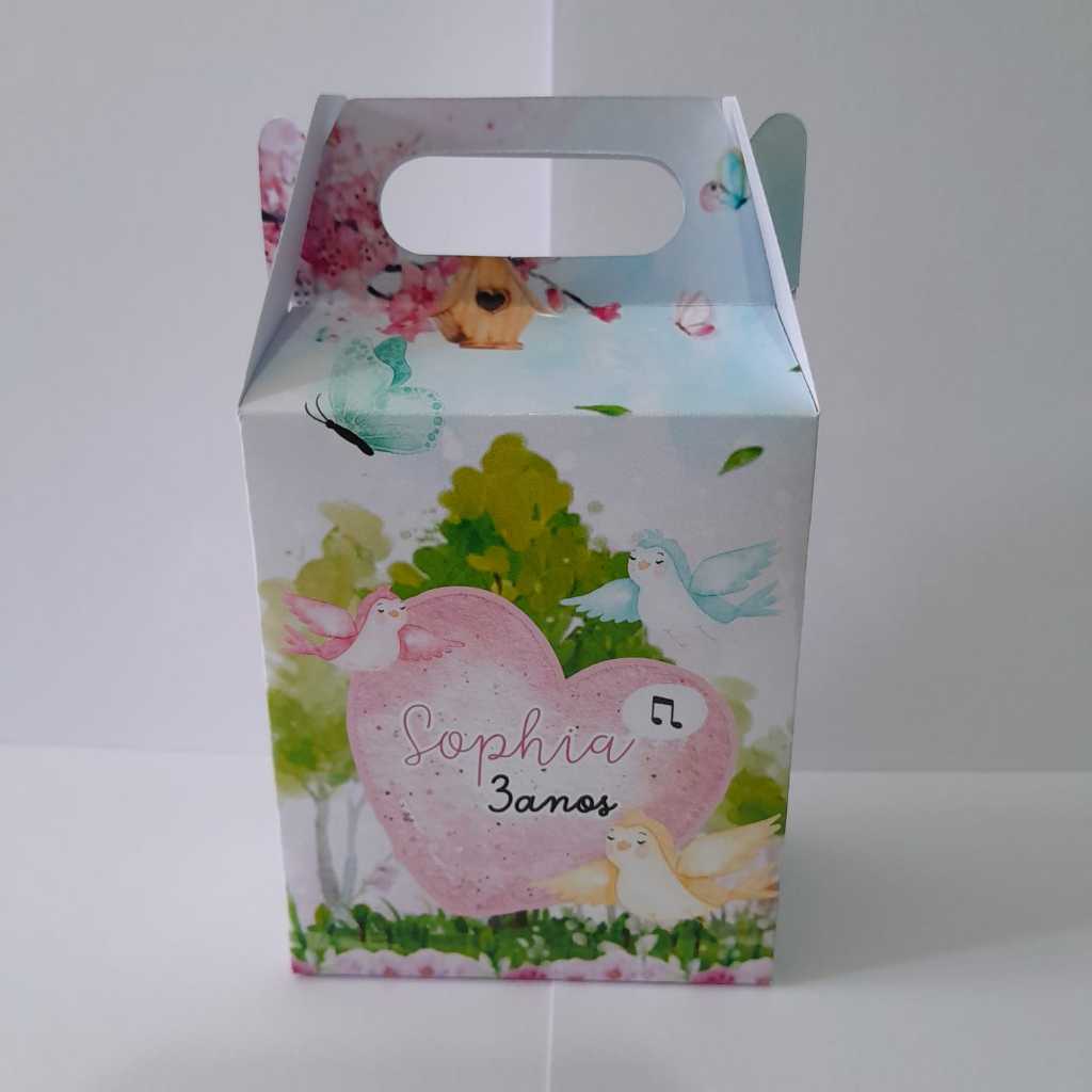 Caixa Maleta jardim encantado -  kit festa de aniversário - PEGUE E MONTE /LEMBRACINHA PERSONALIZADA