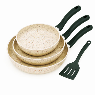 Kit 3 Frigideiras Teflon Panquequeira Frigiovo n14  Tapioqueira n 18 Frigideira n22 Resistente em Oferta na Shopee