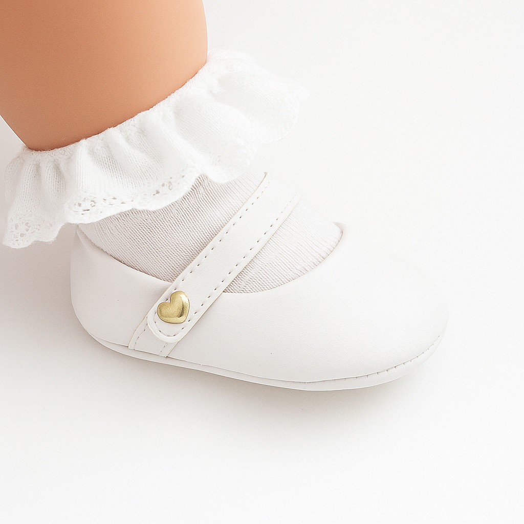 Sapatinho bebê menina sapatilha super macia n° 13 ao 18 em Oferta na Shopee