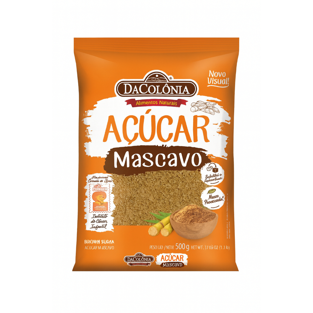 Açucar Mascavo 500g - DACOLONIA em Oferta na Shopee