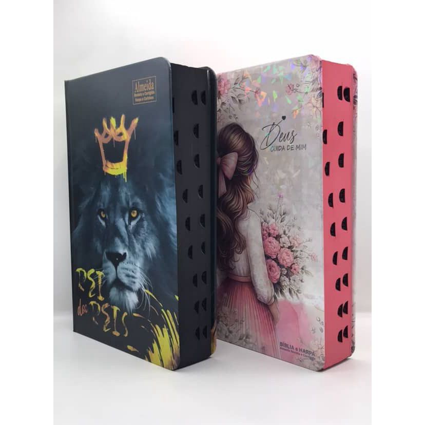 Kit 2 Bíblias  Sagrada Tamanho Grande Capa Dura Com Haarpa Palavras de Jesus em Vermelho (Kit 64))) em Oferta na Shopee
