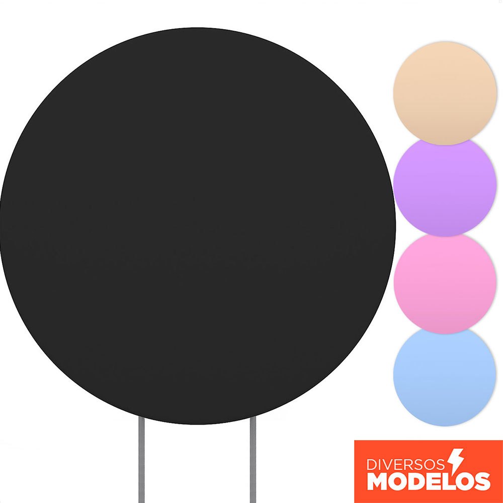 Painel Redondo Festa Liso Sublimado 1,50m Em Tecido Com Elástico Decoração Veste Fácil - Várias Cores