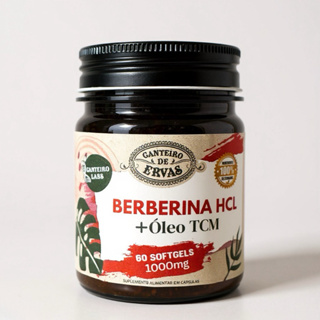 Berberina HCL Canteiro de Ervas 60 Caps SoftGels 1000 mg em Oferta na Shopee