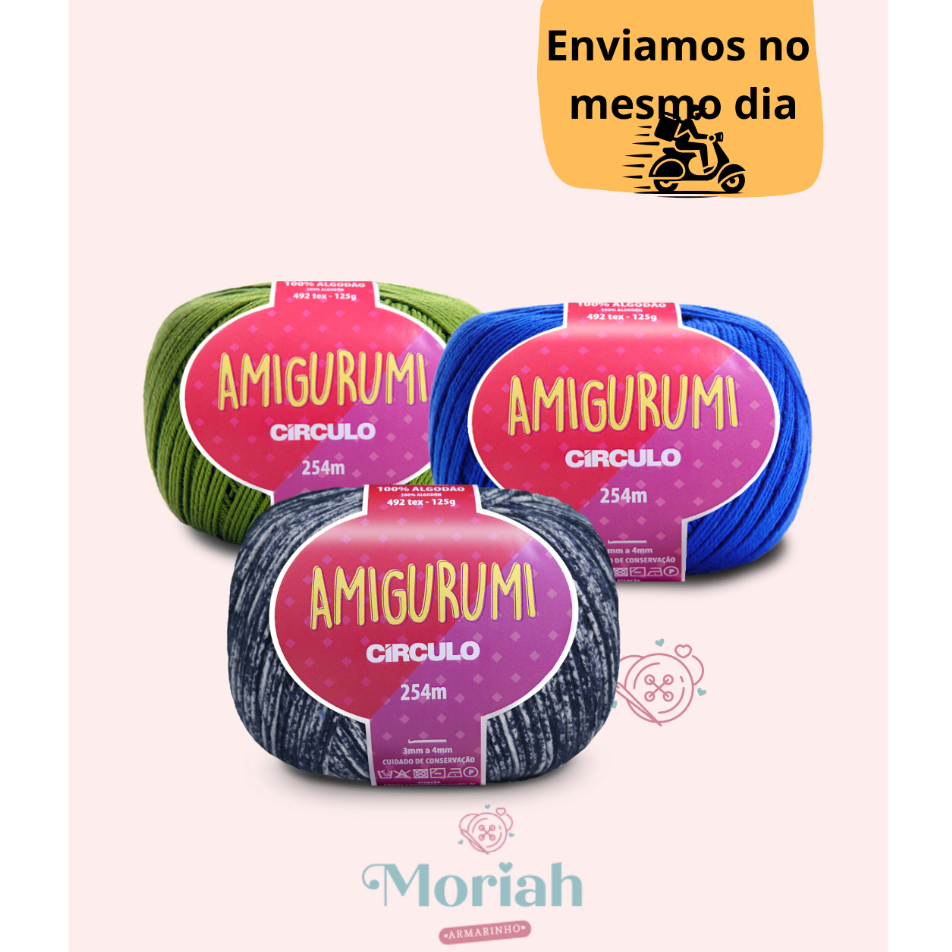 Fio/ Linha Amigurumi 254 m- 125gr- 492 Tex