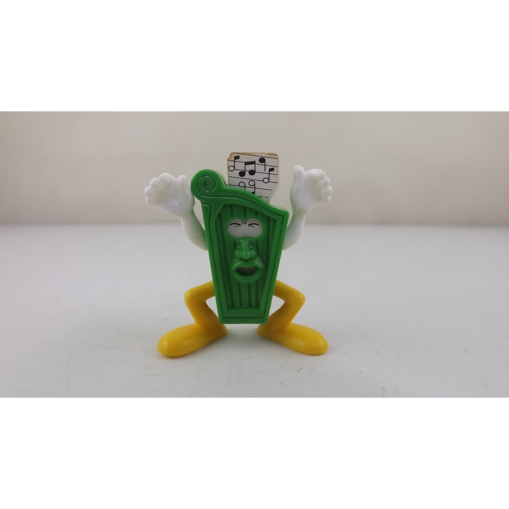Boneco Arpa Verde N° 81 Instrumentos Musica Kinder Ovo 1999