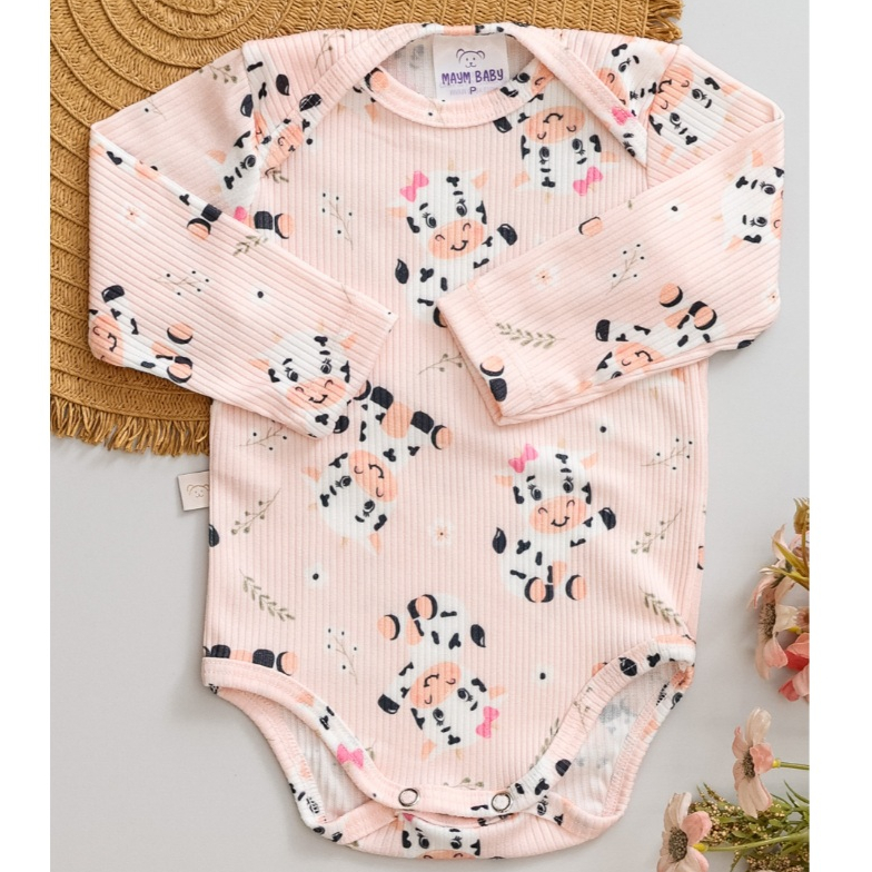 Body Bebê Longo Vaquinha em Oferta na Shopee
