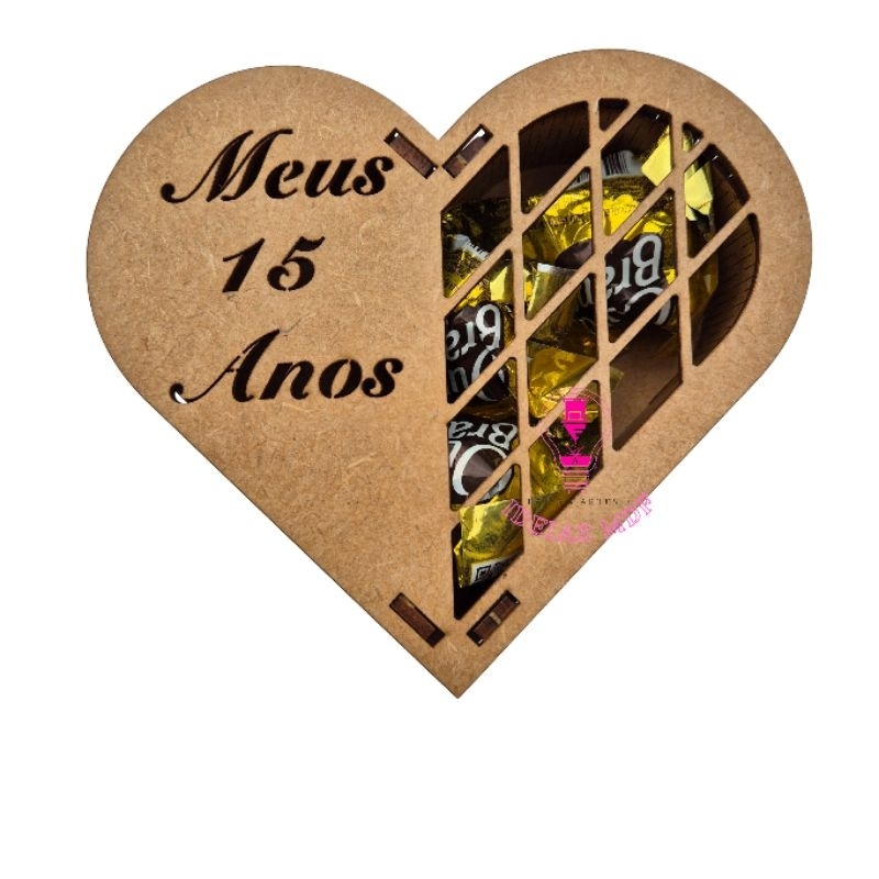 10 Caixa Coração MEUS 15 ANOS presente lembrancinha em Oferta na Shopee