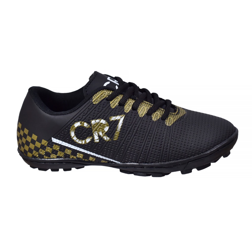 Futebol Chuteira Society Infantil  cr7 Menino Futebol Grama sintetica Tam 26 ao 35