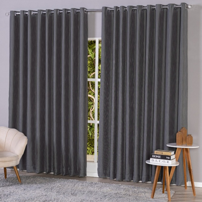 Cortina Gaze De Linho Com Forro Blackout Luxo 10 x 2,50/2,80/2,60/2,40/2,30 em Oferta na Shopee