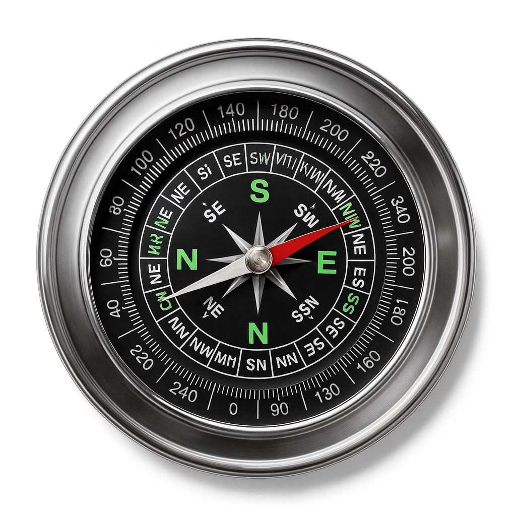 Bússola 9 cm Metal Bolso Camping Pesca Trilha profissional RF em Oferta na Shopee