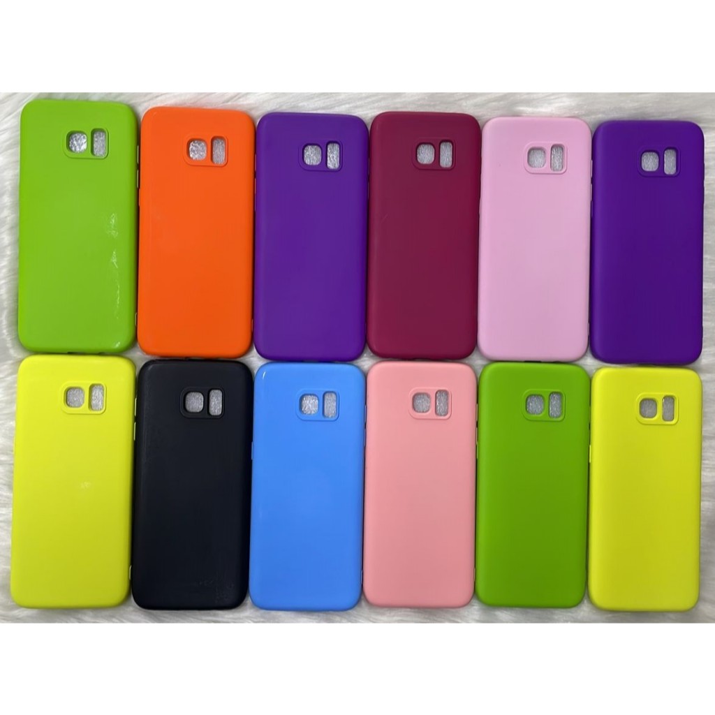 Capa Capinha Para S7 edge  Samsung Silicone Aveludado em Oferta na Shopee