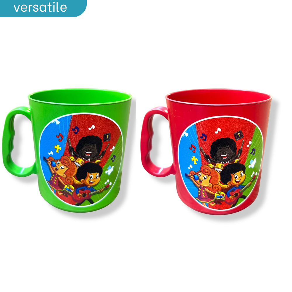 20 Canecas de Plástico Desenho 3 Palavrinhas Biblico para crianças lembracinhas em Oferta na Shopee