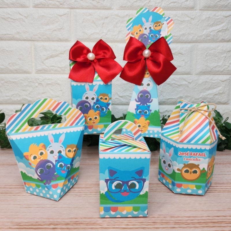 Bolofofos Azul Kit Personalizado l Kit Festa l Lembrancinha l Aniversario l Caixinhas Personalizadas l Festa Infantil