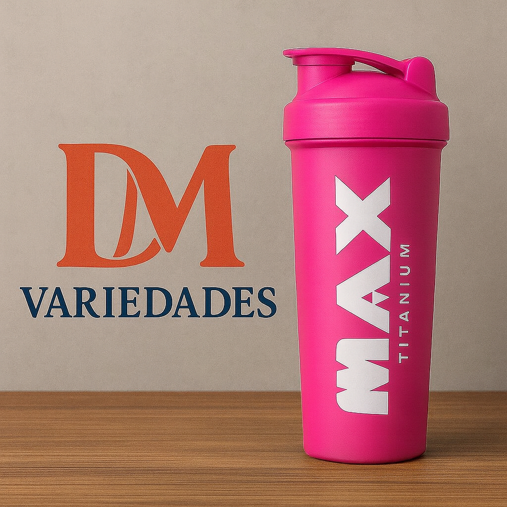Coqueteleiras Shaker Portátil 600ml Rosa Academia Whey e Suplementos Entrega Rápida