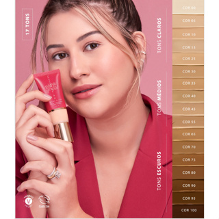 Base Hidra Glow Niina Secrets 30ml Eudora - Escolha seu Tom Envio Imediato em Oferta na Shopee