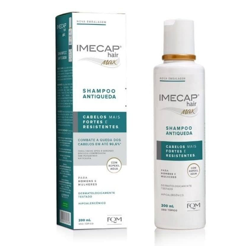 Imecap Hair Max Shampoo 200ml Antiqueda Combate a Queda dos Cabelos