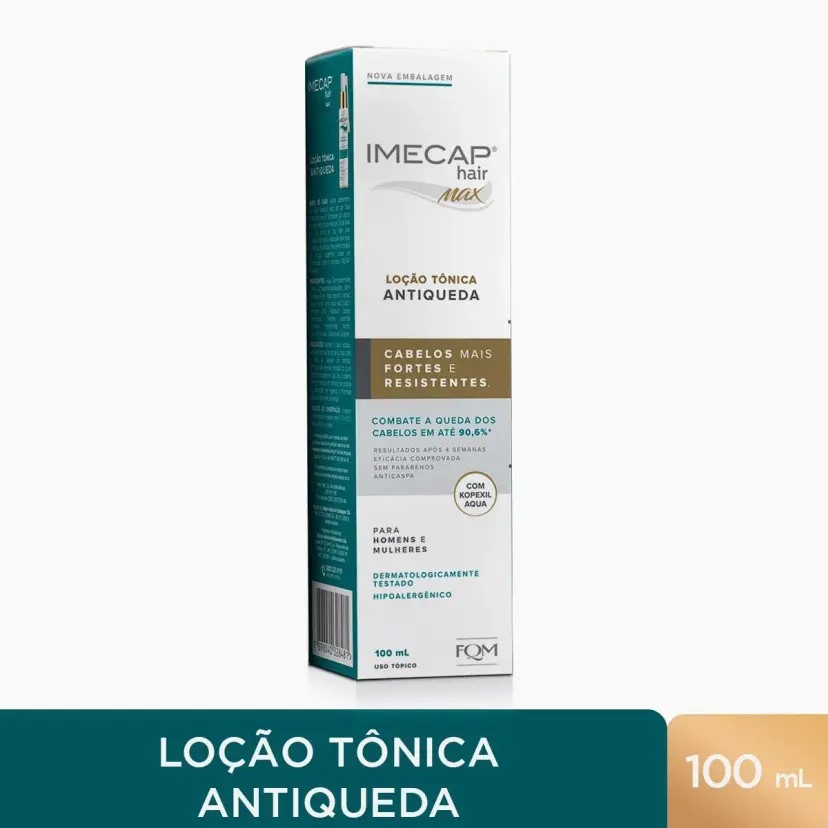 Loção Imecap Hair Max Tônica Antiqueda 100ml Combate a Queda dos Cabelos