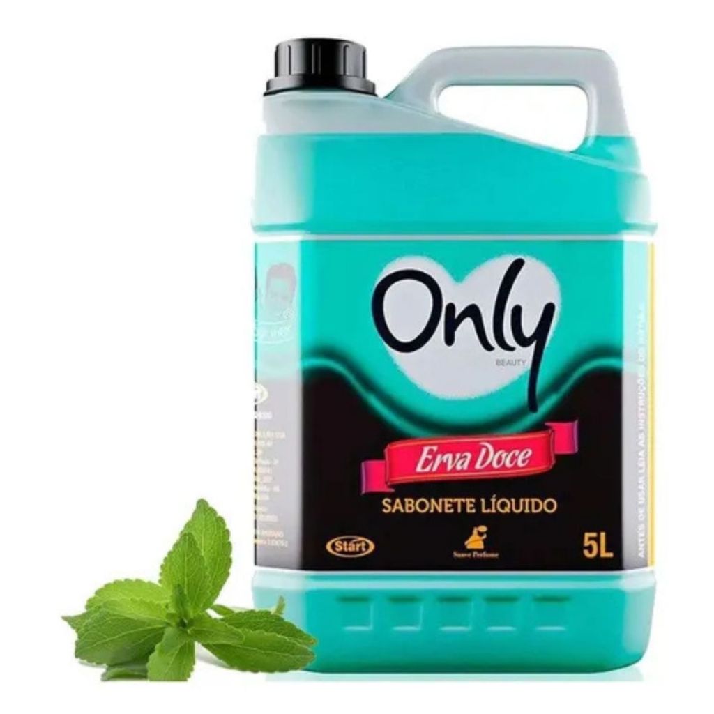 Sabonete Líquido Erva Doce 5L Perolado Viscoso Hidratante Only Para Consultorio Restaurante Lavabo