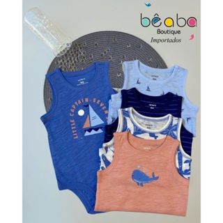 Kit Body Regata Carter Menino Original Importado em Oferta na Shopee