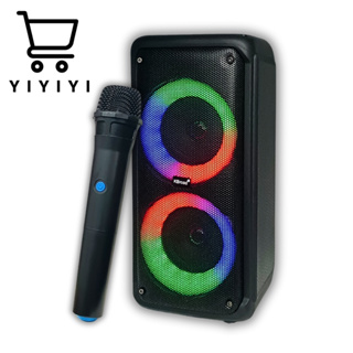 Caixa De Som Grande Bluetooth Portátil Potente Led RGB Com Microfone sem fio Rádio FM TWS KTS-1793 em Oferta na Shopee