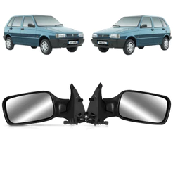 Par Retrovisor Fiat Uno 4 Portas 2001 2002 2003 2004 2005 Com Controle