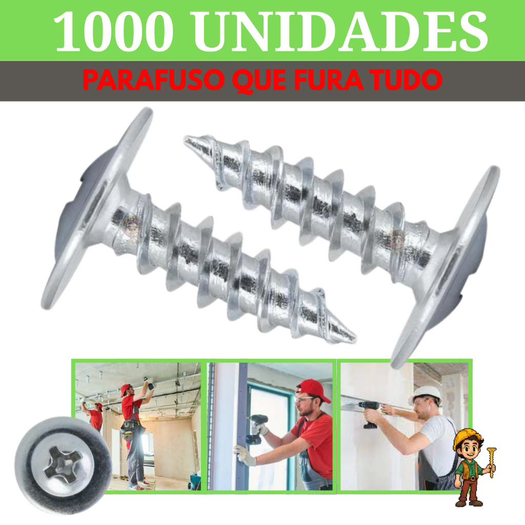 kit parafuso para forro de pvc parafuso ponta agulha parafuso para drywall parafuso drywall 4.2x13