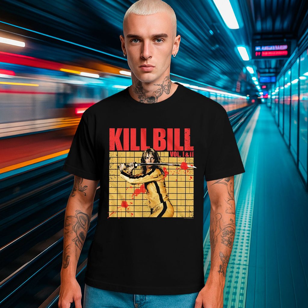 Camiseta Básica Unissex Kill Bill Filme Antigo Clássico Camisa Costura Reforçada