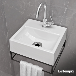 Kit Gabinete Banheiro Pequeno Suspenso 32x30 C/ Cuba Pia de Apoio Beltempo em Oferta na Shopee