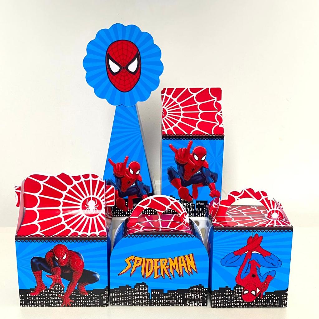 Kit Festa HOMEM ARANHA | Lembrancinhas | Festa infantil | Aniversário - PEGUE E MONTE - PERSONALIZADOS HOMEM ARANHA