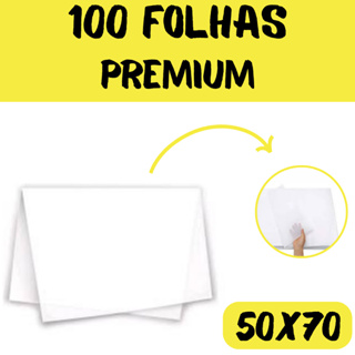 Papel Seda Branco Premium 50x70  - 100 Unidades Embalagens Roupa Presente em Oferta na Shopee