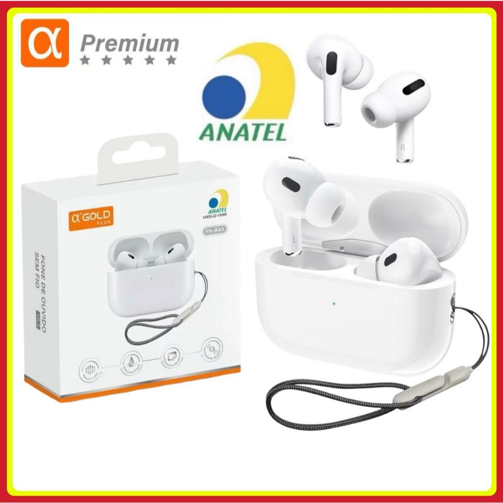 Fone de Ouvido Bluetooth 5.3 Sem Fio TWS In-ear Portátil Com Microfone Original A’ Gold em Oferta na Shopee