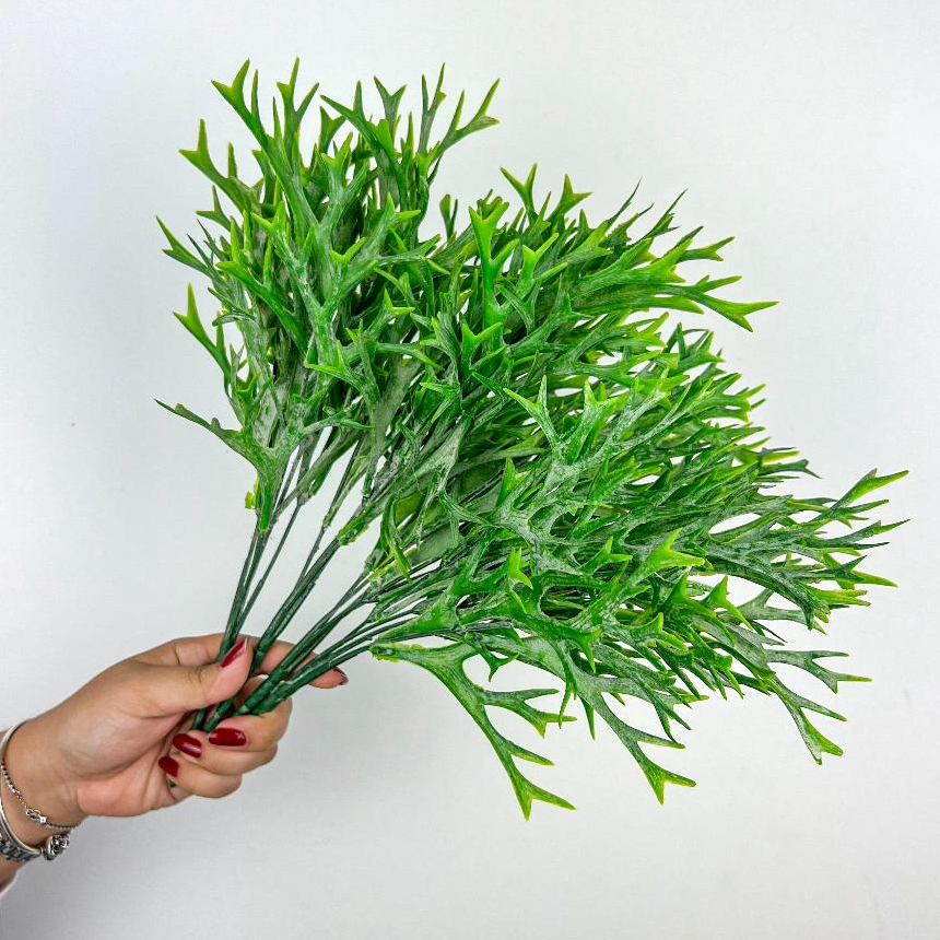 Planta Artificiais samambaia chifre de veado 35cm decoração de casa cozinha decoração de plantas verdes- lmm801552