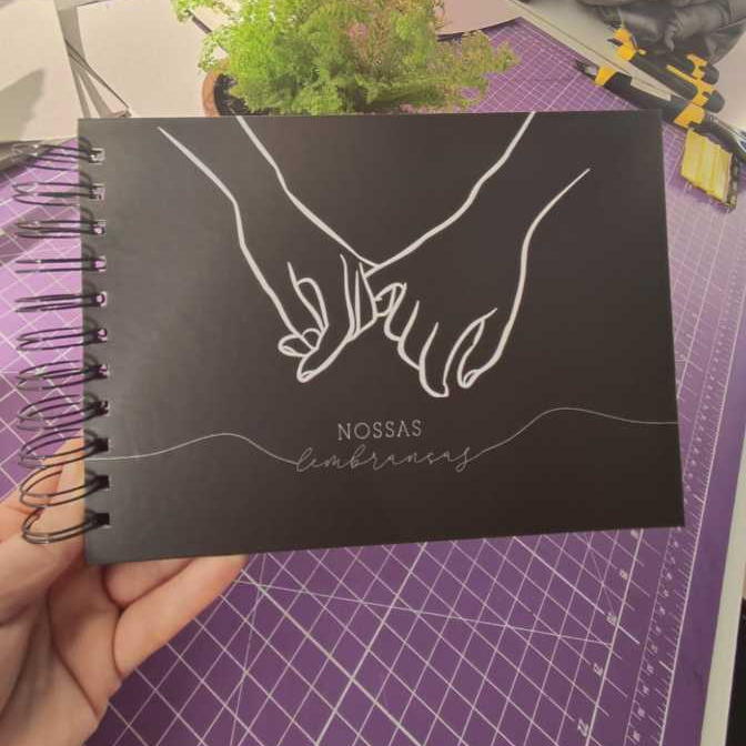 Caderno para colar fotos scrapbook em Oferta na Shopee