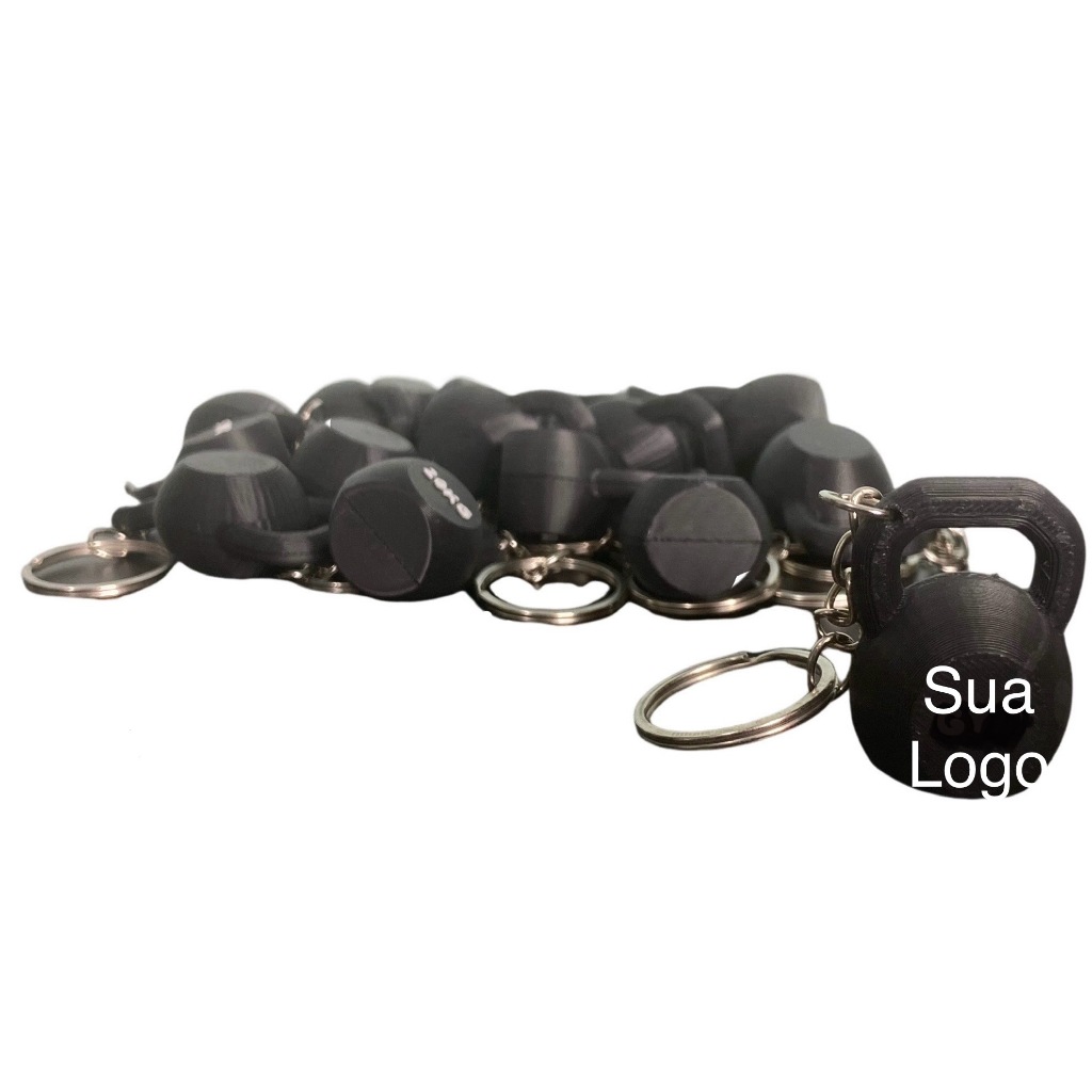 Chaveiros Personalizados Academia KIT com 300 Anilhas 300 Ketllebell Expositores e Brindes