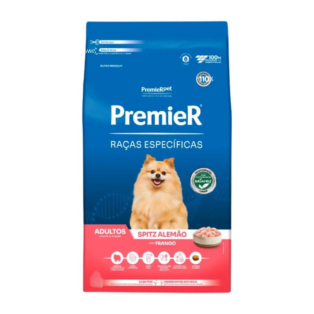Ração para Cães Adulto Raças Específicas Spitz Alemão 1kg / 2,5kg - Premier